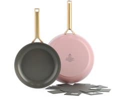 Sublime 2-delige koekenpannenset Blush Pink 24 cm + 28 cm