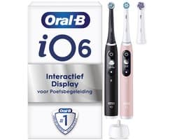 Oral-B iO 6 Elektrische Tandenborstels - Zwart en Roze