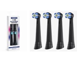 Thoby3® Opzetborstels geschikt en passend op Oral-B iO - Zwart – 4 stuks - Vervangende tandenborstelkoppen voor iO 2, 3, 4, 5, 6, 7, 8, 9, 10 - Rond - Zacht