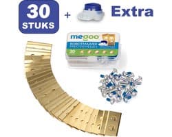 Mesjes voor WORX landroid robotmaaier - 30st - TITANIUM - plastic box + CONNECTOR