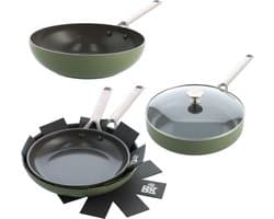Sublime 4-delige set Olive Green