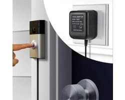 Video deurbel adapter - Eufy en Ring deurbel adapter - Voeding deurbel - Stroom adapter deurbel - Doorbel power adapter - 230v-18v - AC230V, 50Hz , 500mA - Universeel transformator - transformator voor deurbel