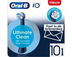 Oral-B iO Opzetborstels - Ultimate Clean - Zwart - 10 Stuks