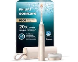 Philips Sonicare DiamondClean Prestige 9900 - Elektrische tandenborstel met SenseIQ - AI- Champagne - HX9992/11