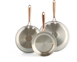 Rose 3-delige pannenset 20cm + 24cm + 28cm