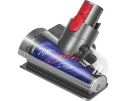 Kraftverdia® Anti Klit Borstel Geschikt Voor Dyson Steelstofzuiger V15, V11, V10, V8 & V7 - Mini Turbo Zuigmond - Matrasborstel - Opzetstuk - Stofzuigermondstuk - Mondstuk - Stofzuigeraccessoires - Grijs -Stofzuigermondstuk voor Huisdierharen