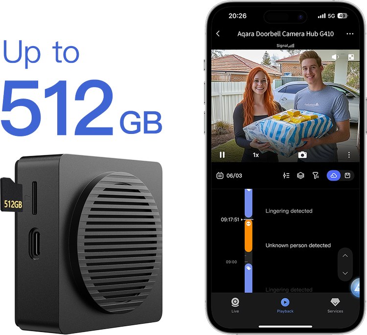 Aqara G410 tot 512GB lokale opslag