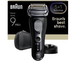 Braun Series 9 PRO+ Elektrisch Scheerapparaat - Pro SensoAdapt - Oplaadstandaard - 9610S - Zwart - Scheerapparaat voor Mannen