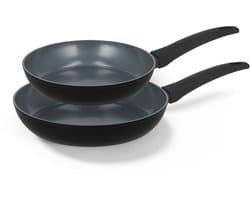 Maestro RVS koekenpanset (24cm + 28cm)