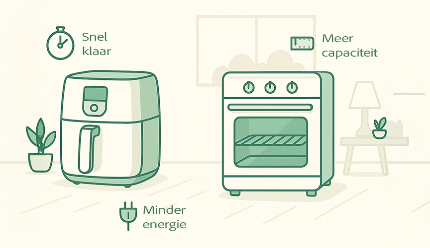 Airfryer of heteluchtoven: wat is echt beter in de keuken?