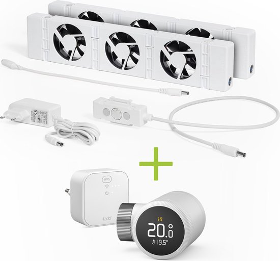 Bundle: Tado X SRT Kit + Speedcomfort DUO - Energiezuinig – 2 x zo snel warm - Tot 22% energiebesparing – Simpel te plaatsen - incl. Matter Bridge